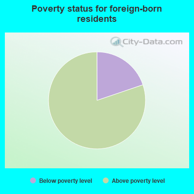 Poverty status for native-born residents